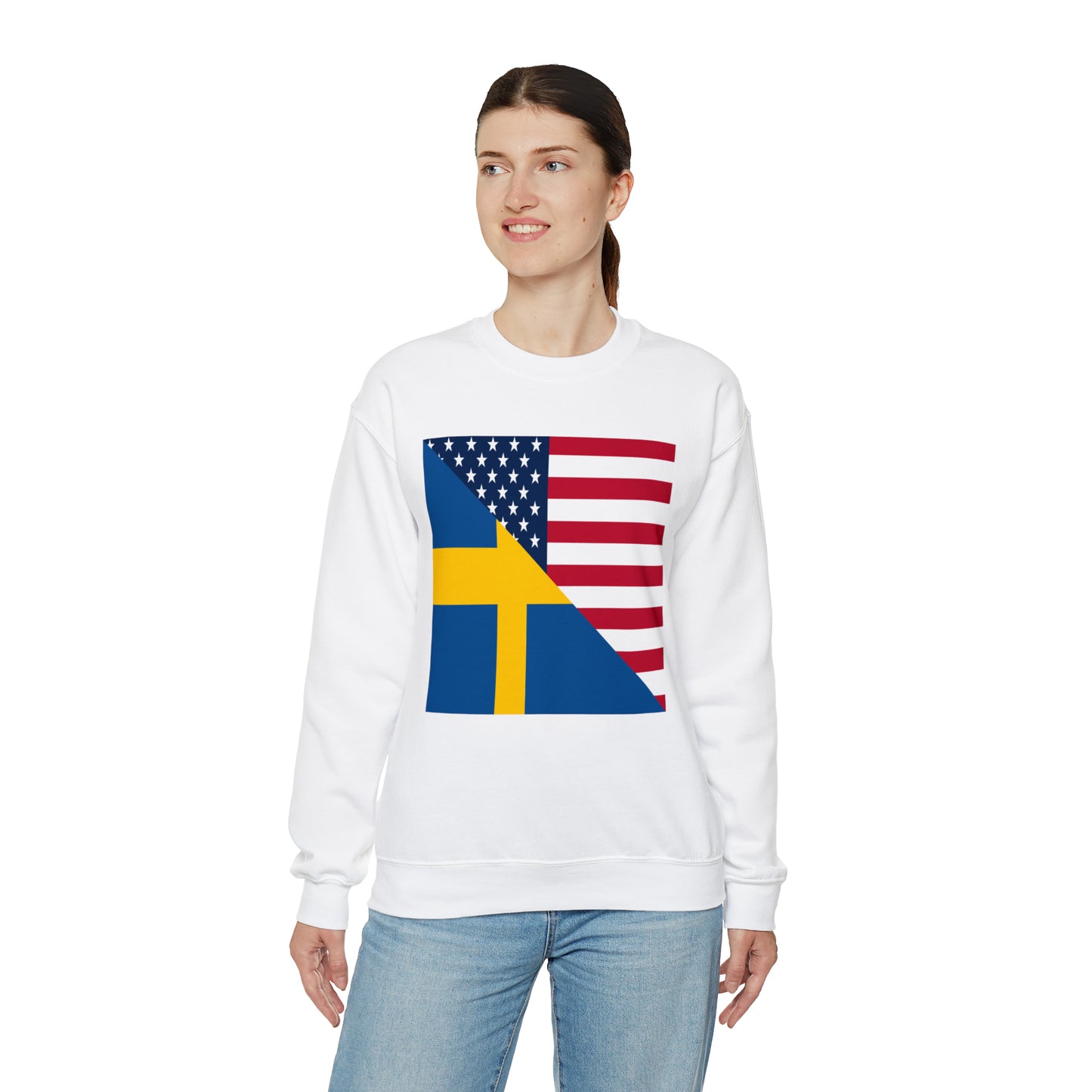 Swedish American Flag Sweden USA Unisex Sweatshirt