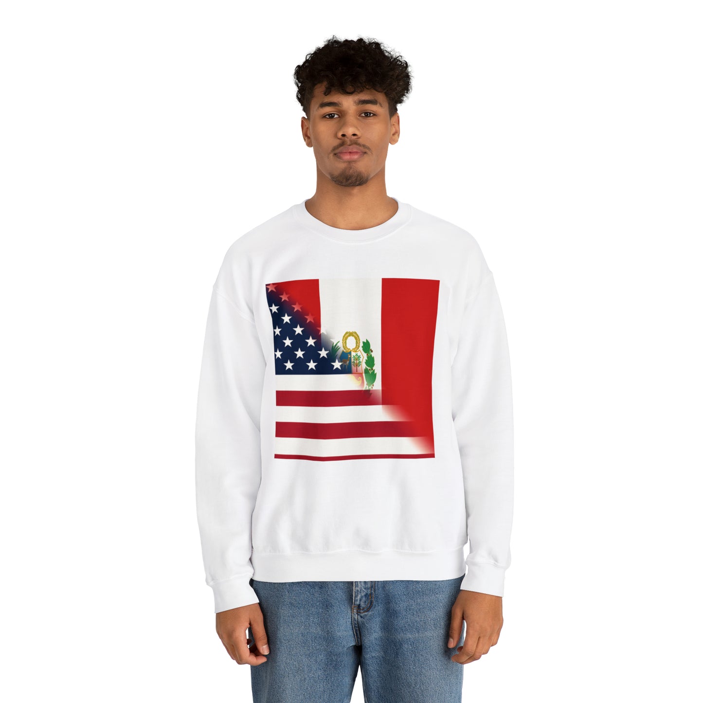 Peru America Flag | Peruvian American Flag Unisex Sweatshirt