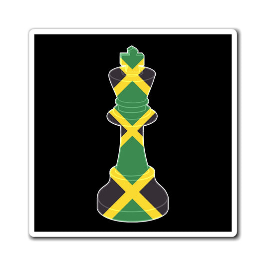 Jamaica Flag King Chess Piece | Jamaican King Magnet