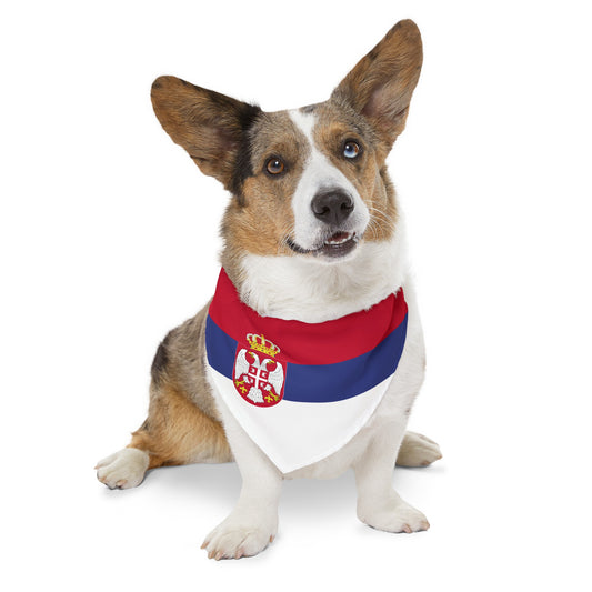 Serbian Pet Dog Cat Animal Bandana Collar | Serbia