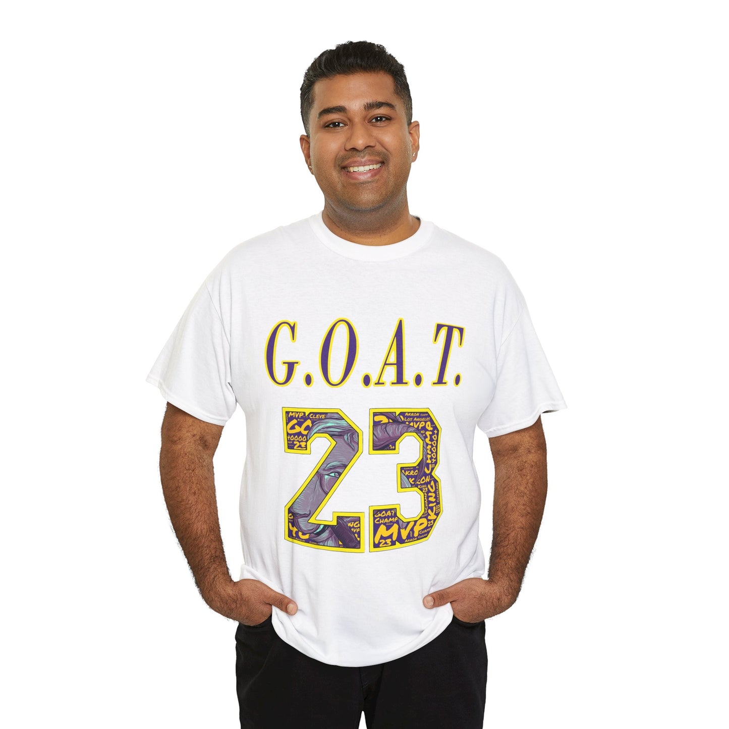 GOAT 23 T-Shirt | Los Angeles Basketball G.O.A.T Tee