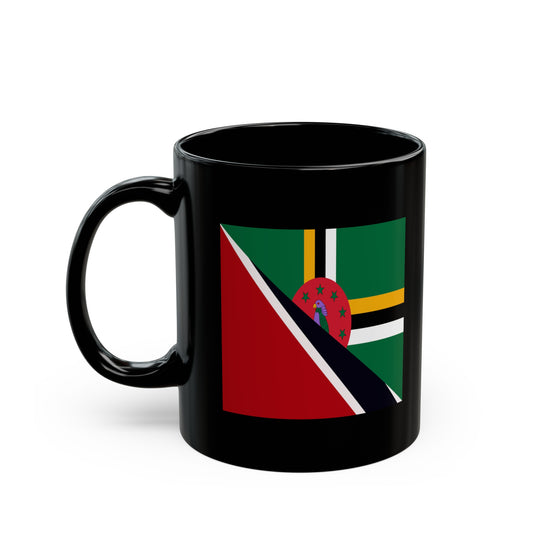 Trinidad Dominica Flag Trini Tobago Black Mug (11oz, 15oz)