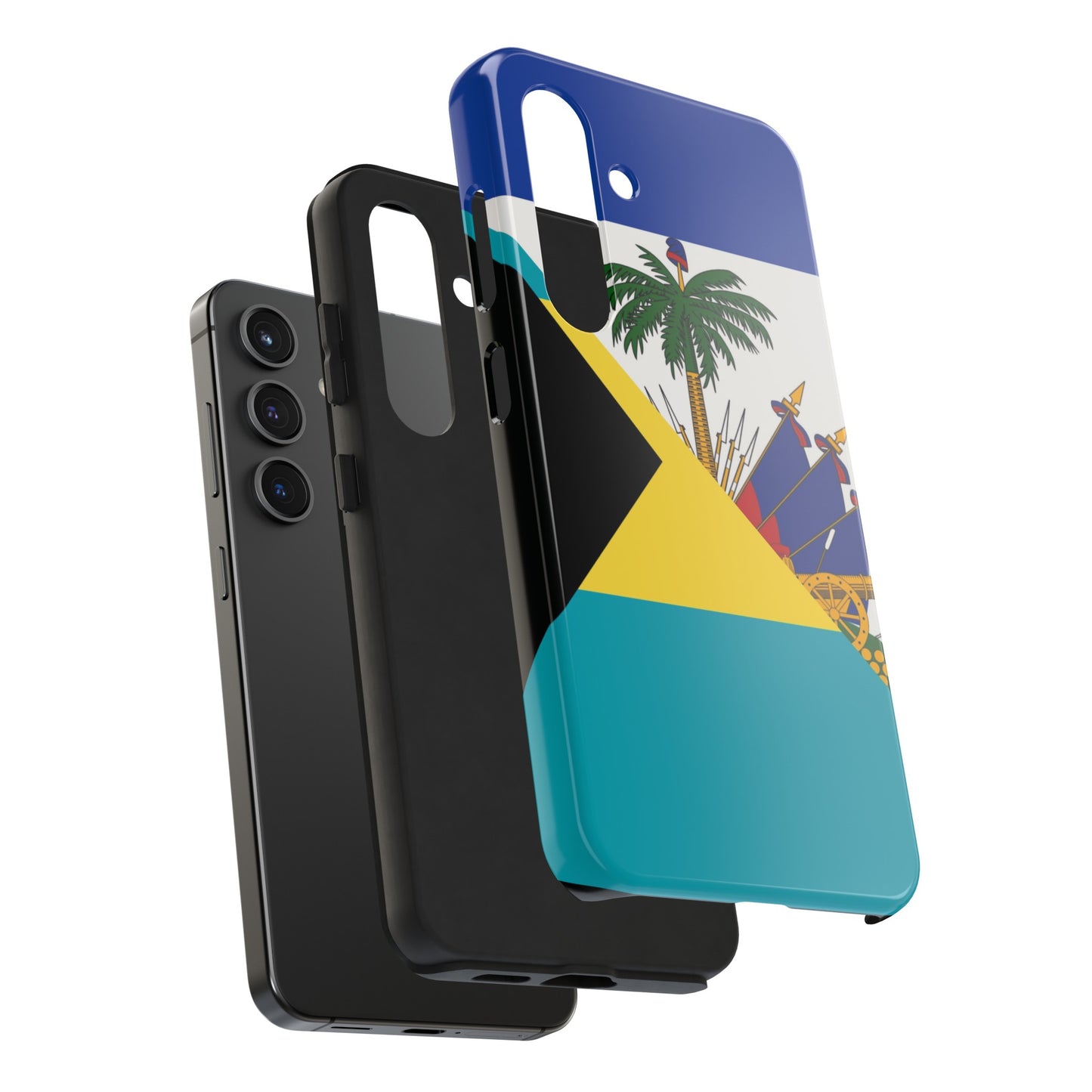 Bahamas Haiti Flag Bahamian Haitian Tough Phone Cases