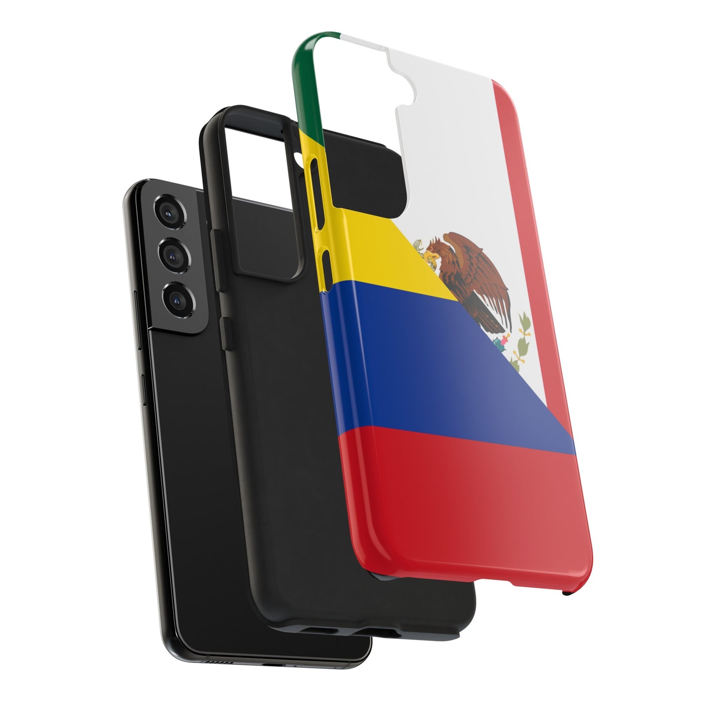 Mexican Colombian Flag Half Mexico Colombia Tough Phone Cases