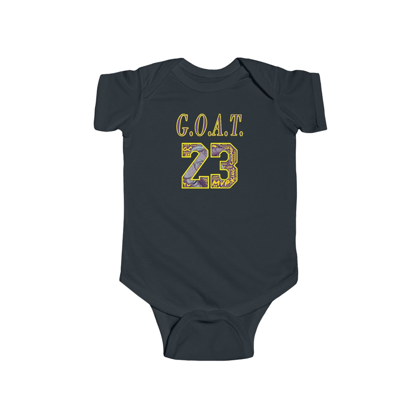 G.O.A.T. 23 Baby Bodysuit | Los Angeles GOAT Basketball Champion Boy Girl
