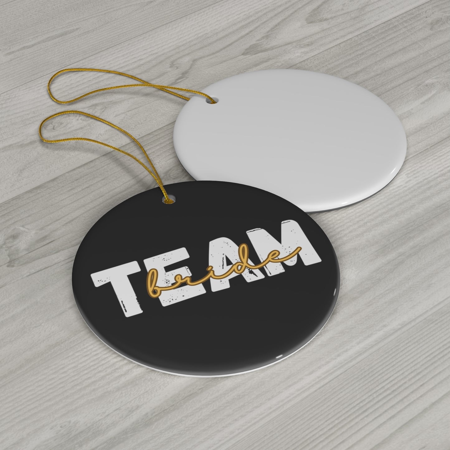 Team Bride Squad Bridal Shower Wedding Gift Ceramic Ornament | Christmas Tree Ornaments