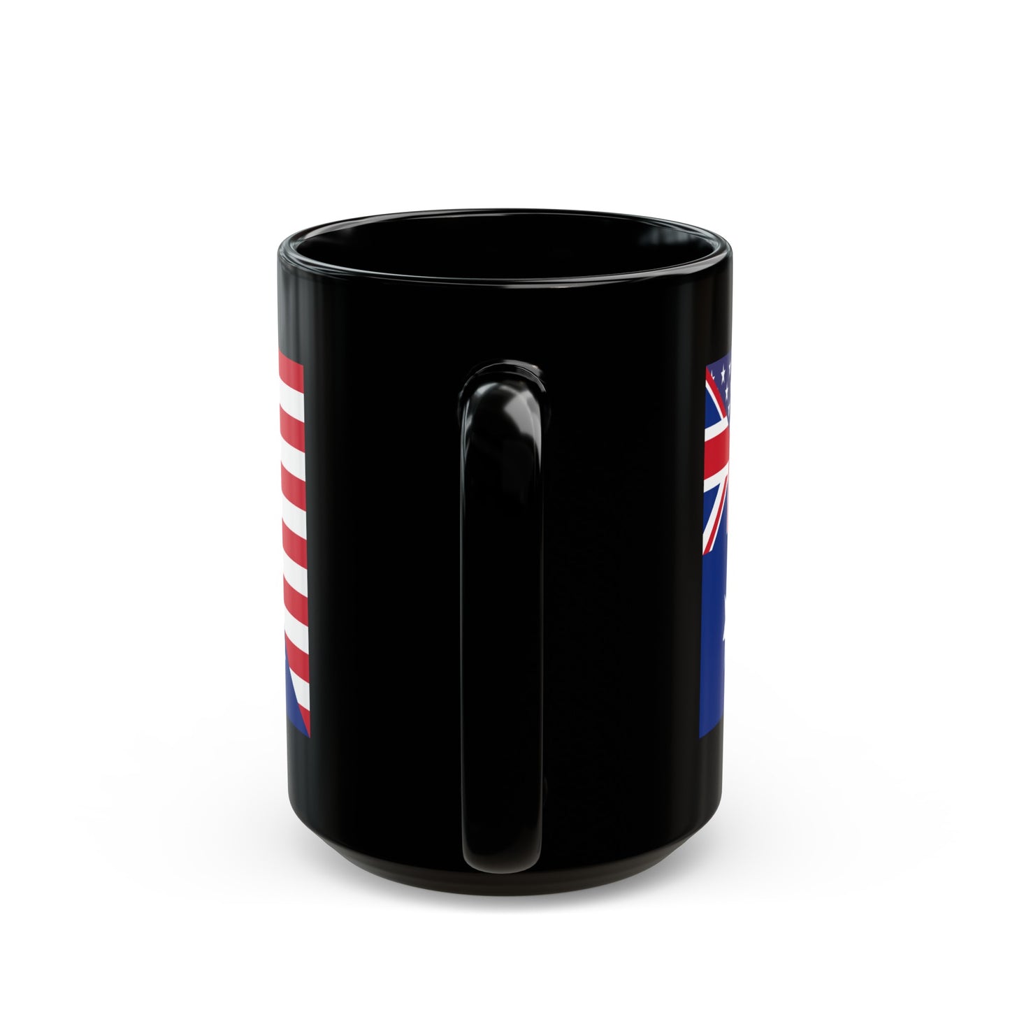 Australian American Flag Australia USA Black Mug (11oz, 15oz)