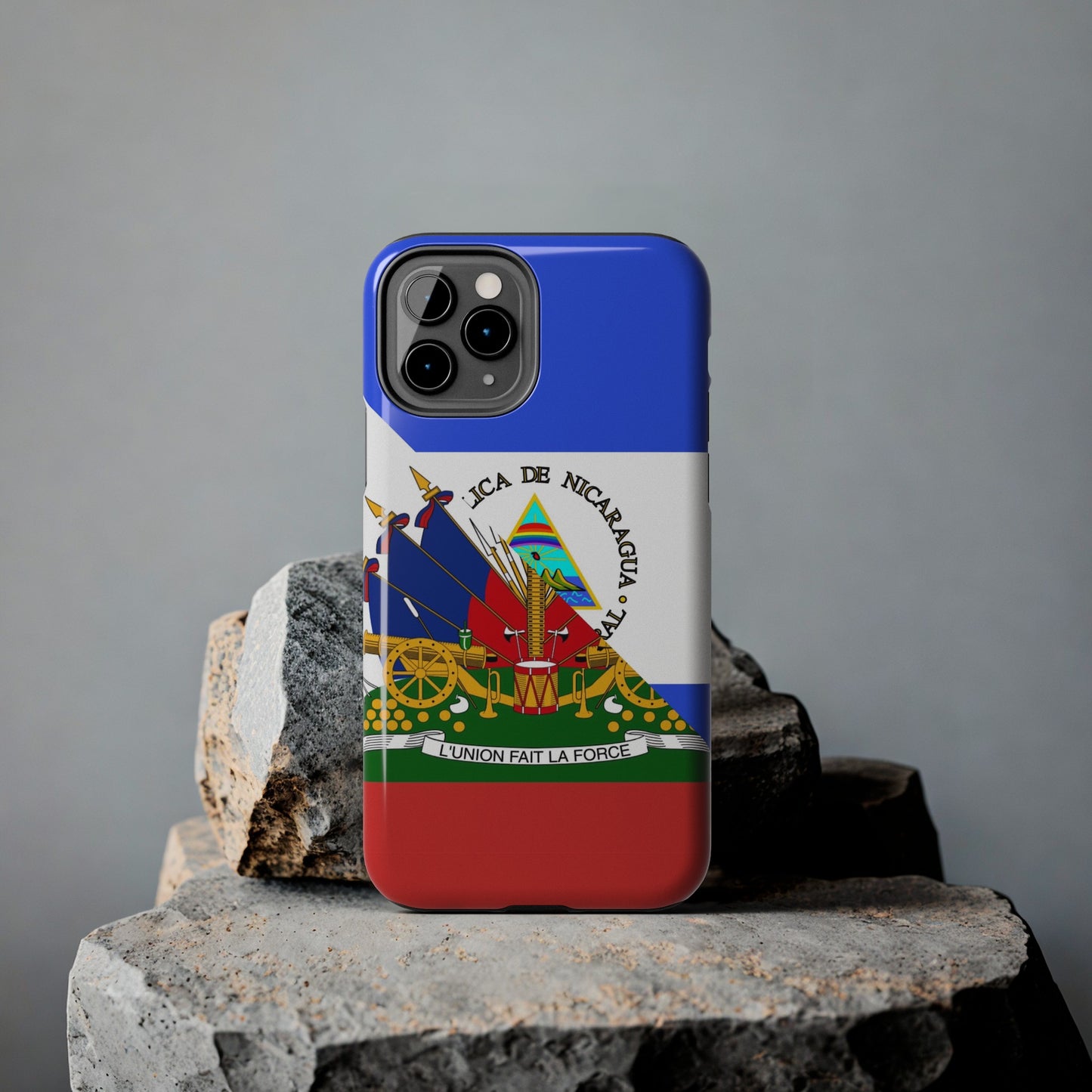 Haiti Nicaragua Flag Haitian Nicaraguan Tough Phone Cases