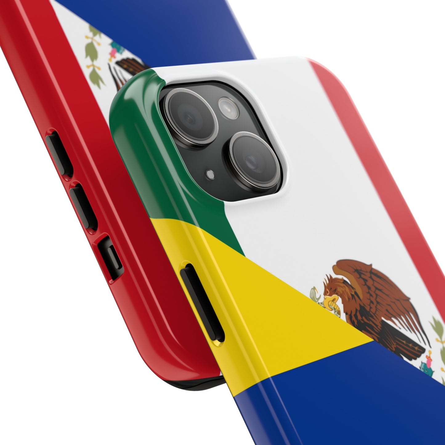 Mexican Colombian Flag Half Mexico Colombia Tough Phone Cases