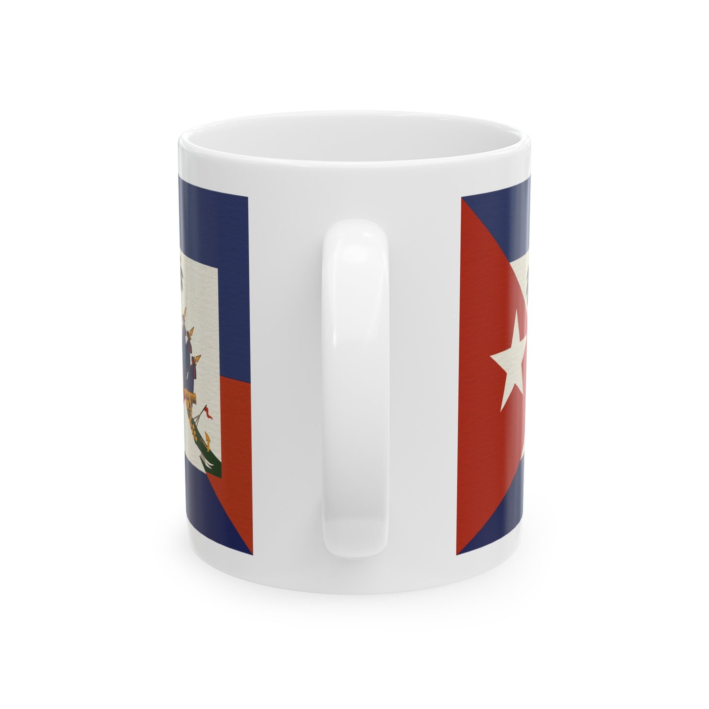 Haiti Cuba Flag | Haitian Cuban Ayiti Cubano Ceramic Mug 11oz, 15oz Cup