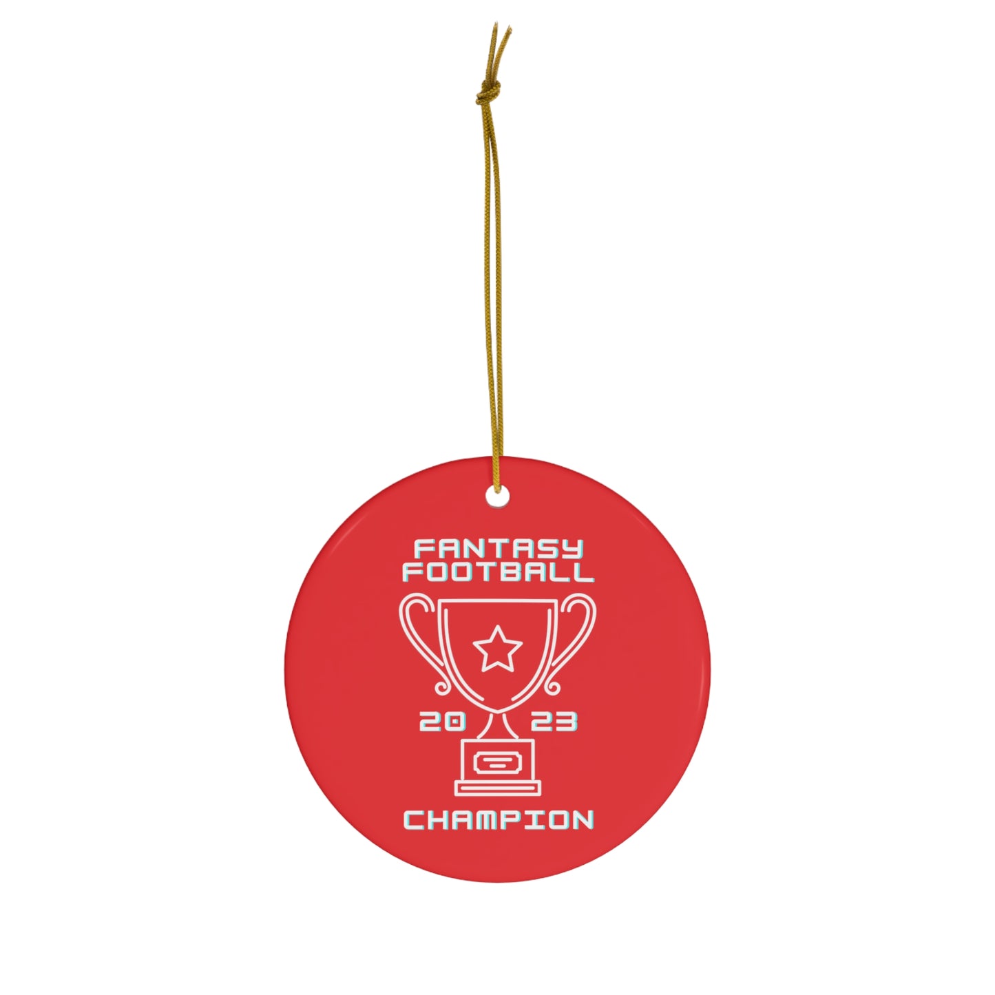 2023 Fantasy Football Champion Fantasy Champ Ceramic Ornament | Christmas Tree Ornaments
