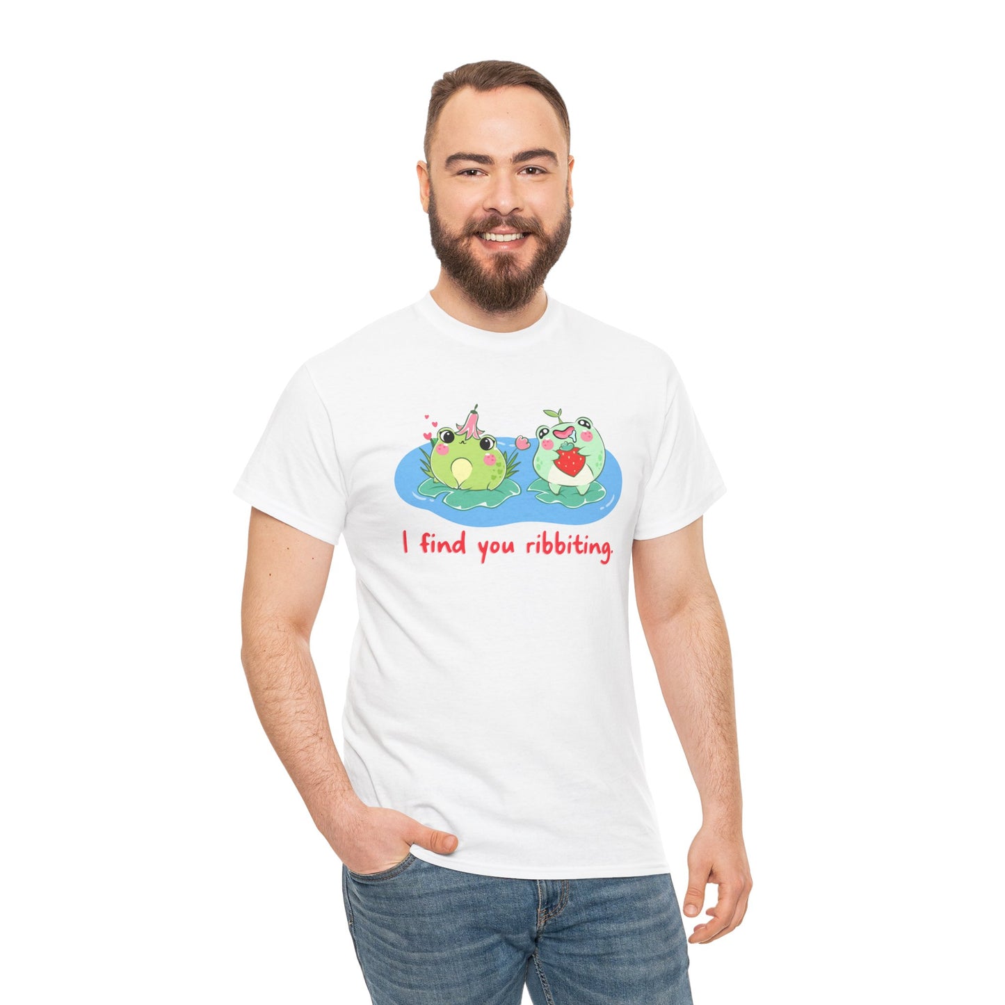 I Find You Ribbiting Frog Pun T-Shirt | Unisex Tee Shirt