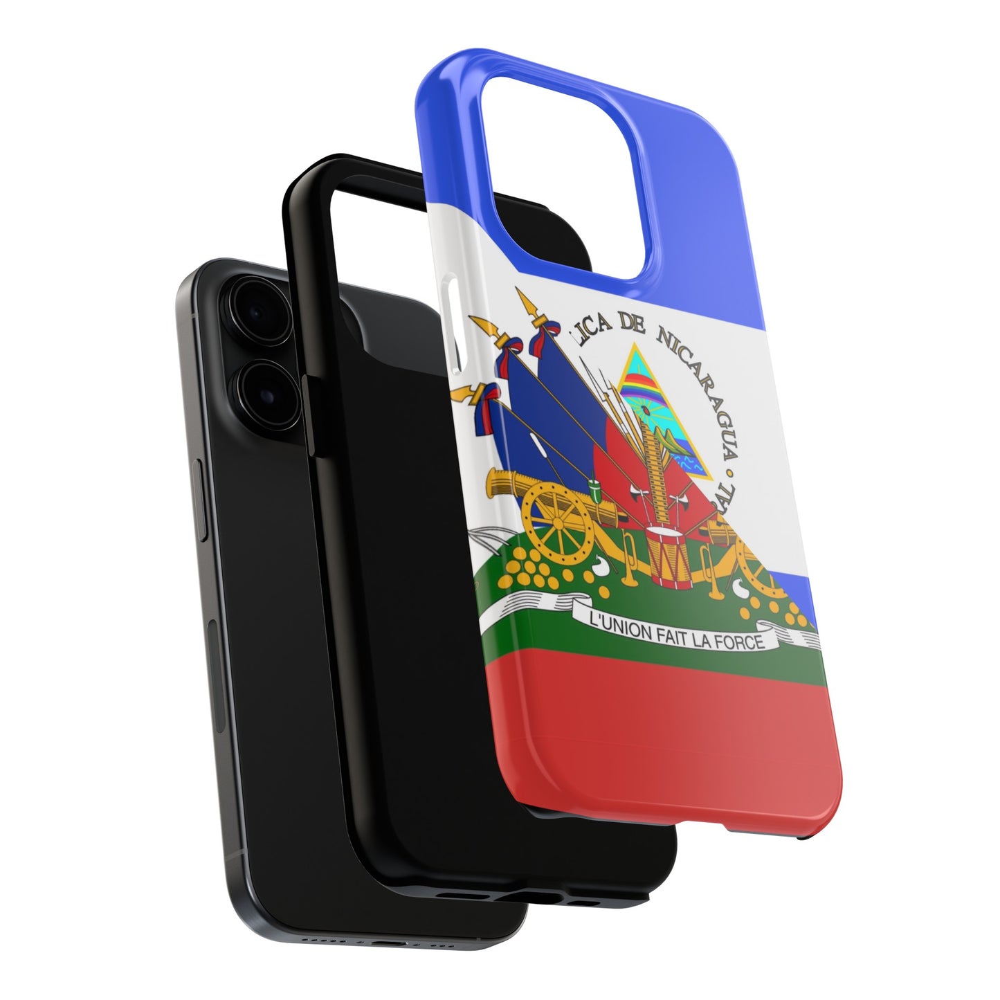 Haiti Nicaragua Flag Haitian Nicaraguan Tough Phone Cases