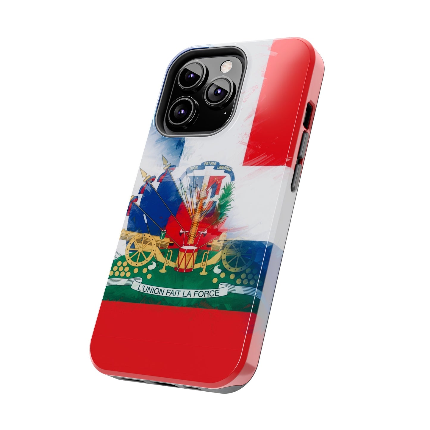 Haiti DR Flag Painted Haitian Dominican Tough Phone Cases