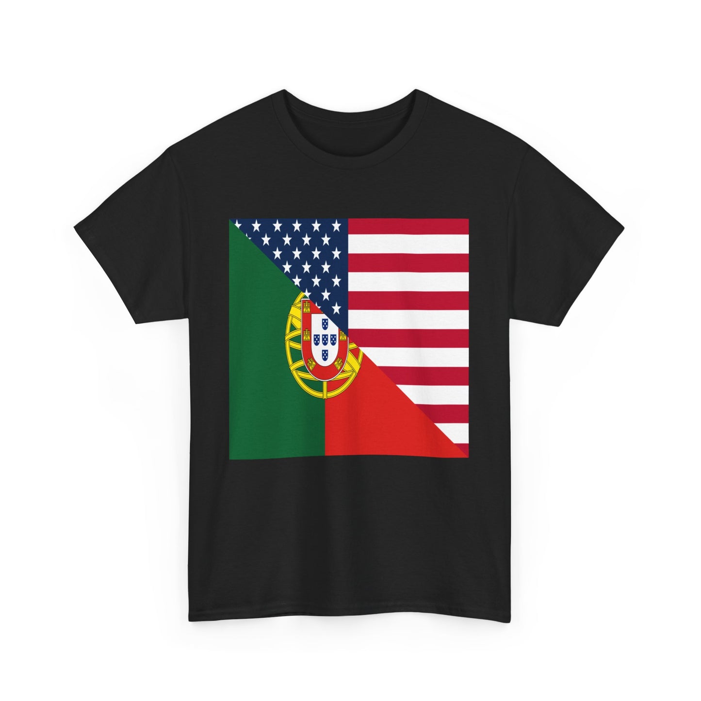 Portugal USA Gift Flag Portuguese American T-Shirt | Unisex Tee Shirt