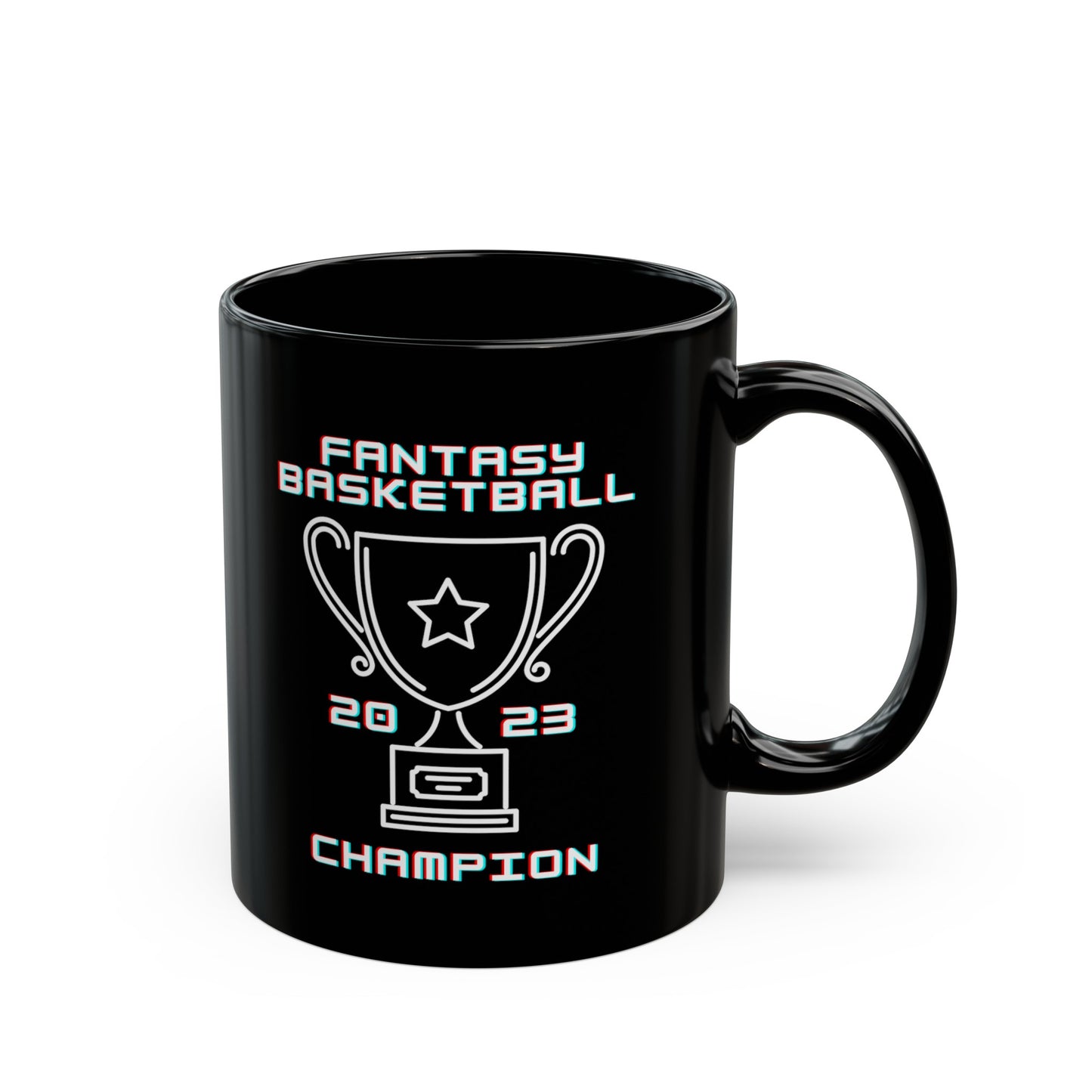 2023 Fantasy Basketball Champion Fantasy Champ Black Mug (11oz, 15oz)