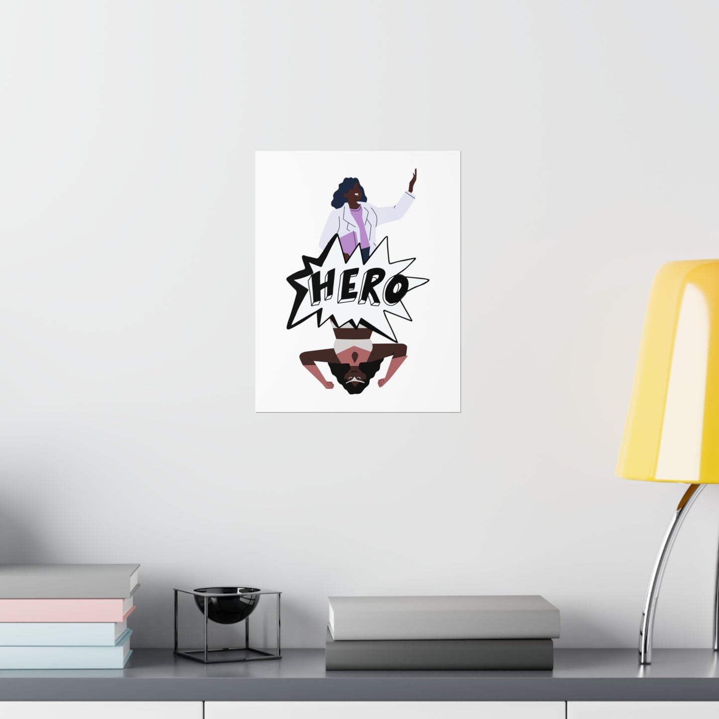 Super Hero Doctor Medical Staff Premium Matte Poster