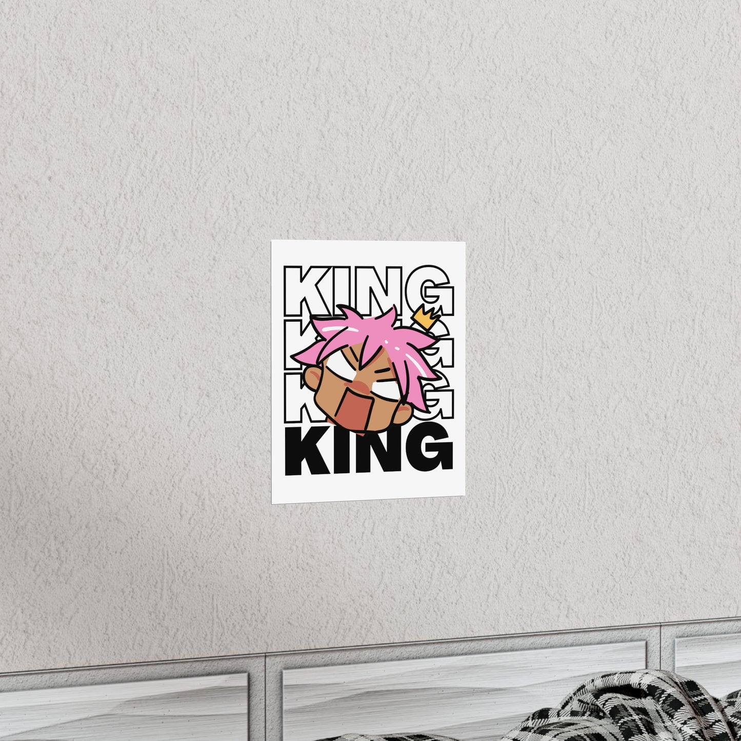 Anime King Royalty Crown Premium Matte Poster