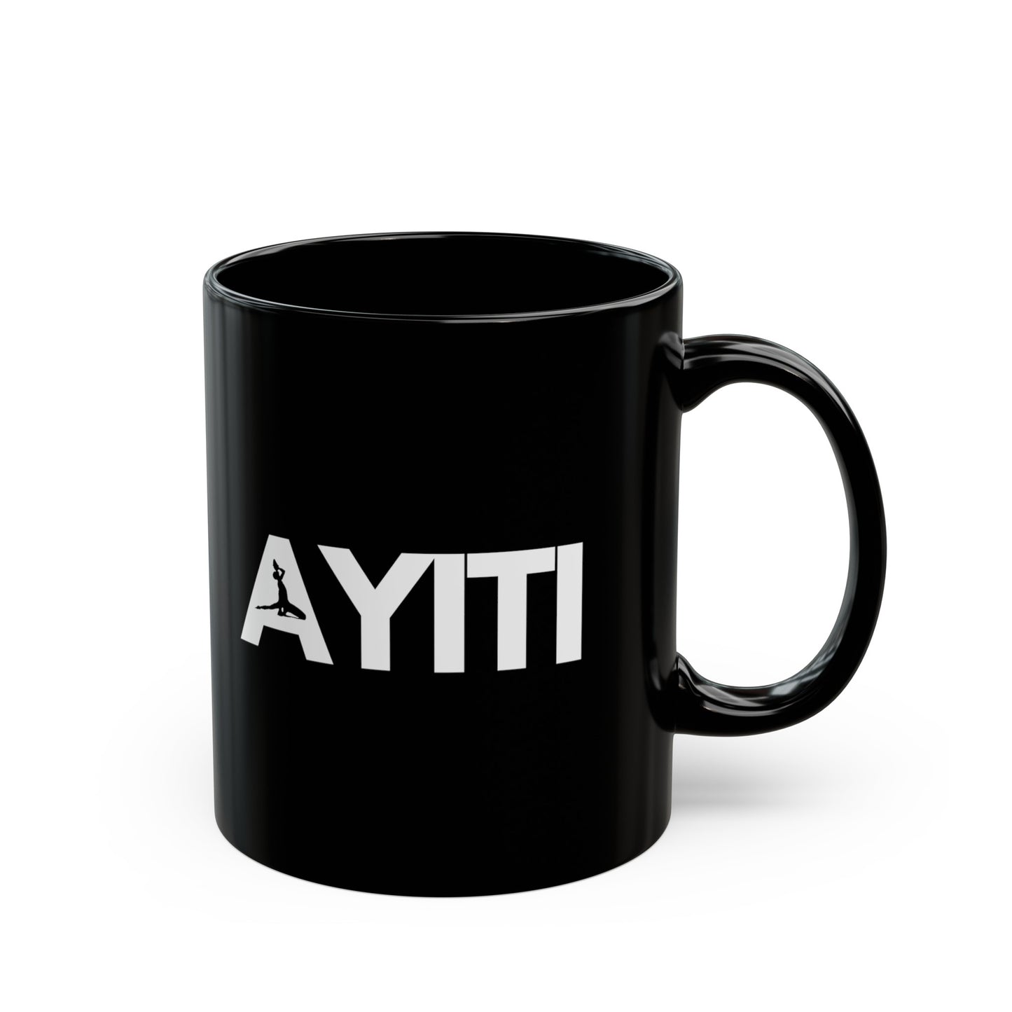 Ayiti Neg Mawon White Text Haiti Black Mug (11oz, 15oz)