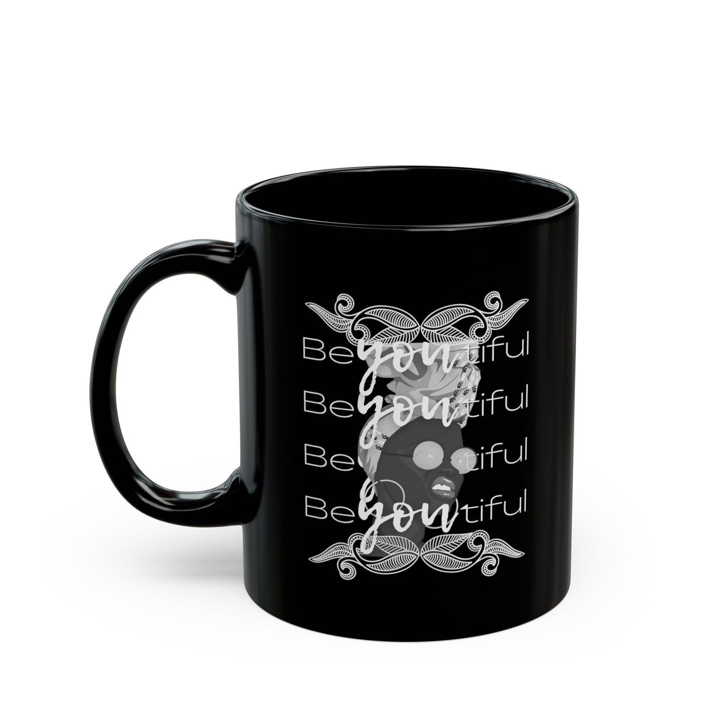 Beautiful Unapologetic  Woman Black Mug (11oz, 15oz)