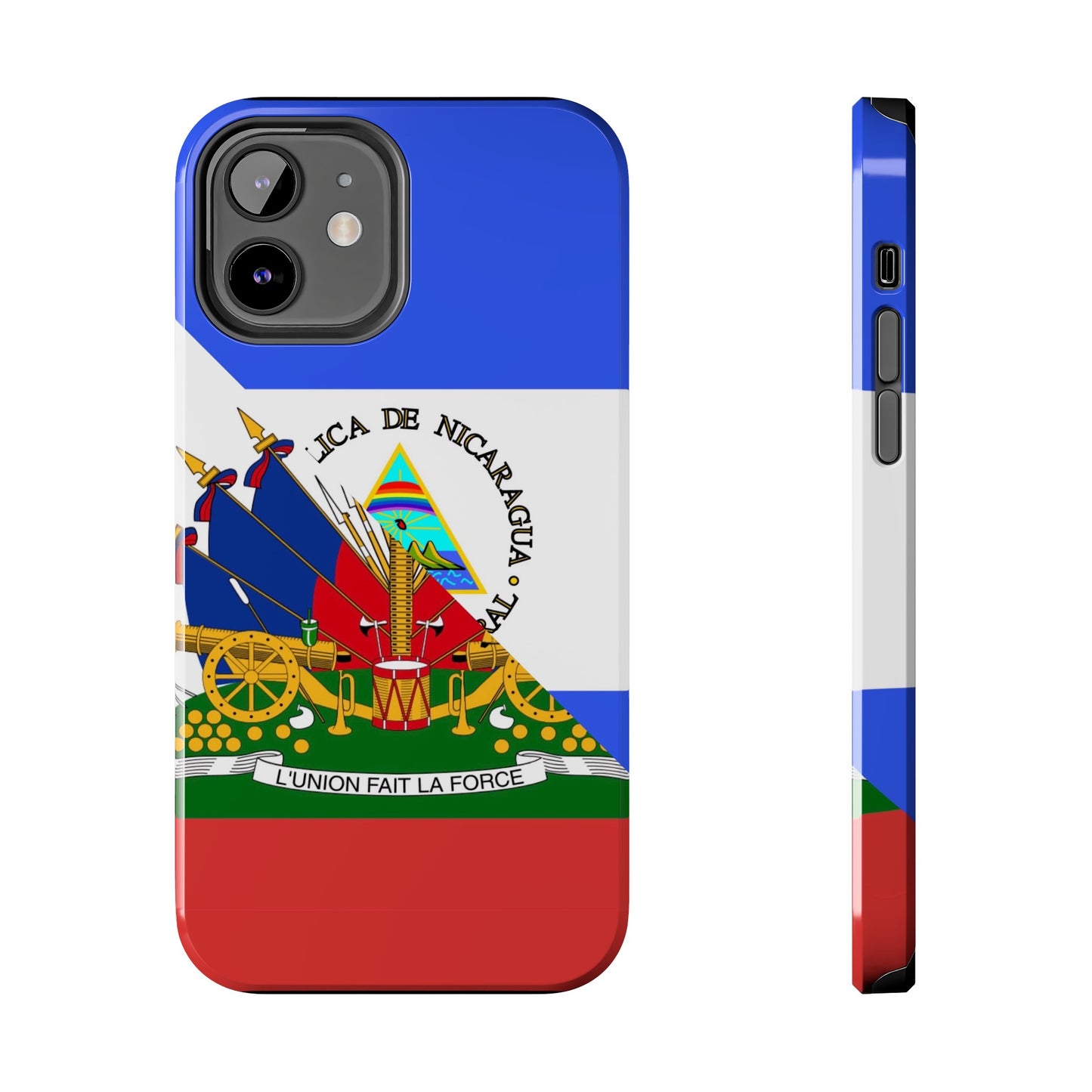 Haiti Nicaragua Flag Haitian Nicaraguan Tough Phone Cases