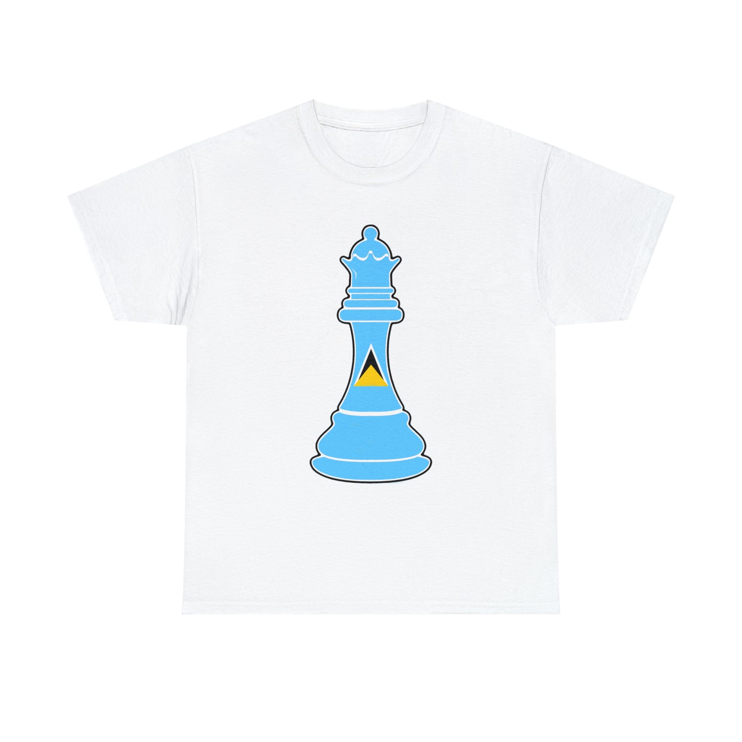 St Lucian Queen Flag Chess Piece St Lucia T-Shirt | Unisex Tee Shirt