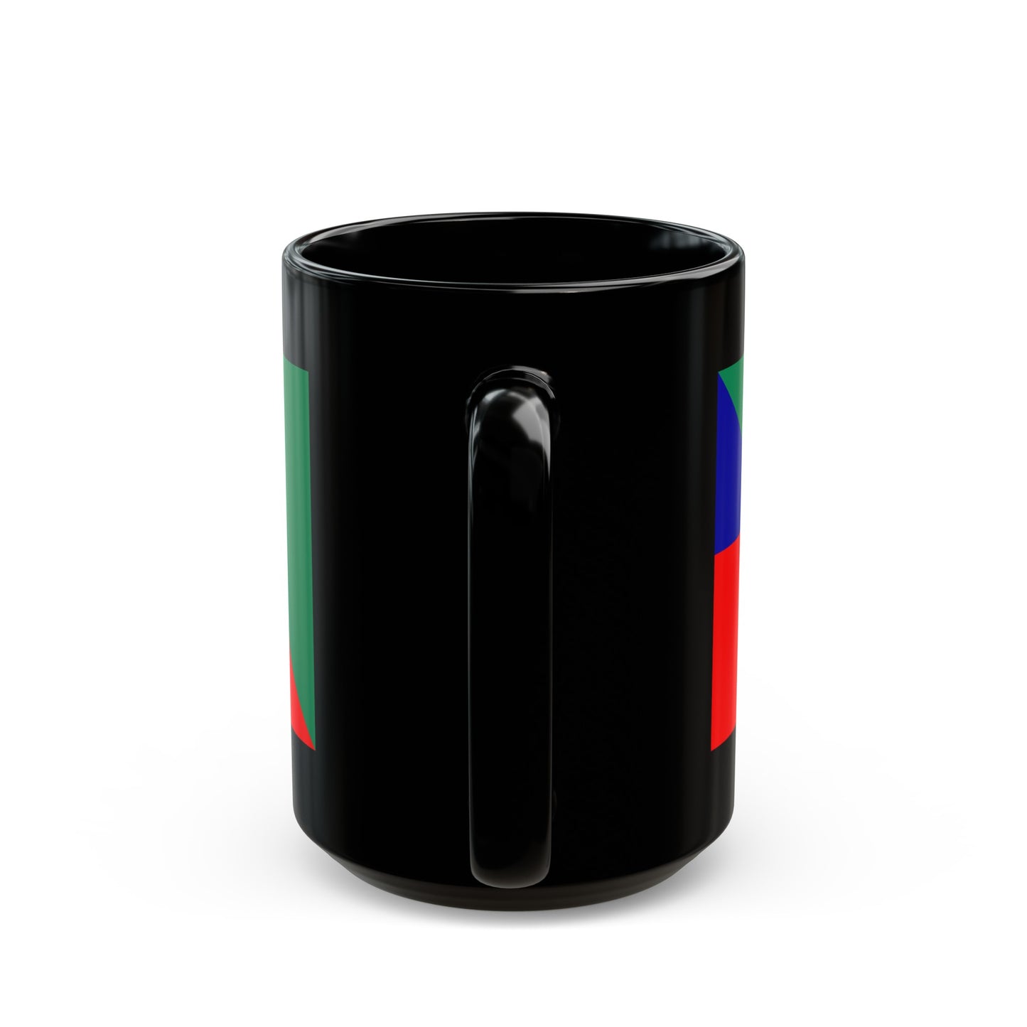 Haitian Nigerian Flag Half Haiti Nigeria Black Mug (11oz, 15oz)