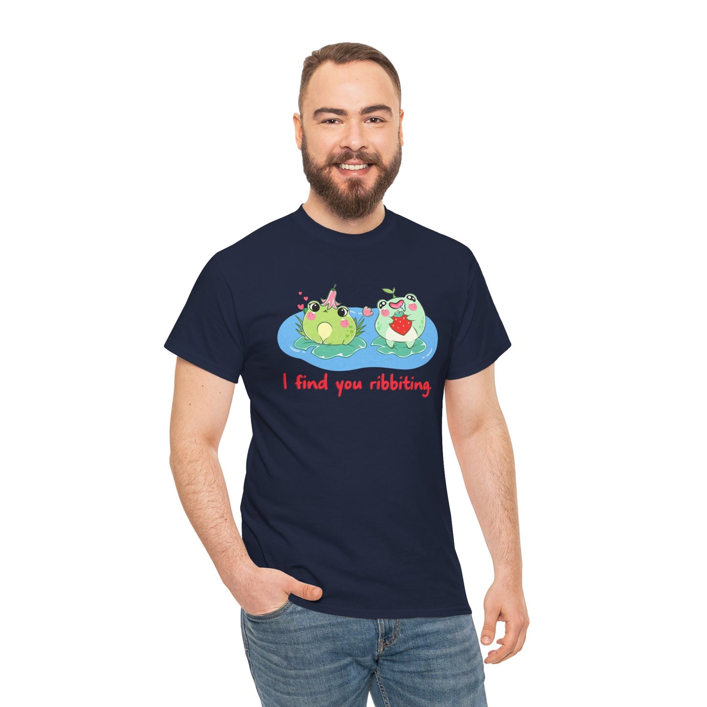 I Find You Ribbiting Frog Pun T-Shirt | Unisex Tee Shirt