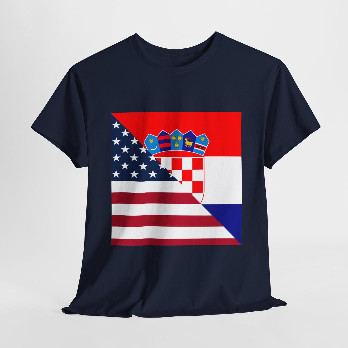 Croatian American Flag T-Shirt | Unisex Croatia USA Tee