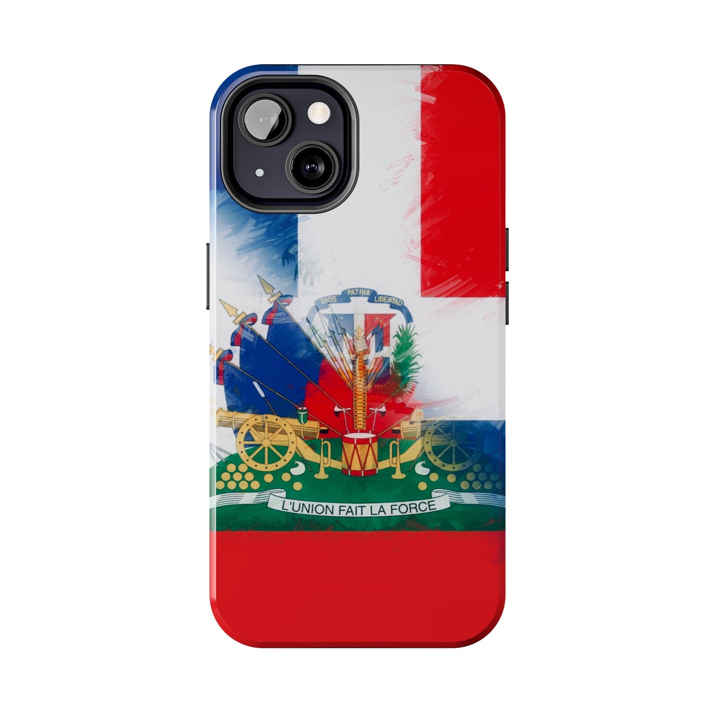 Haiti DR Flag Painted Haitian Dominican Tough Phone Cases