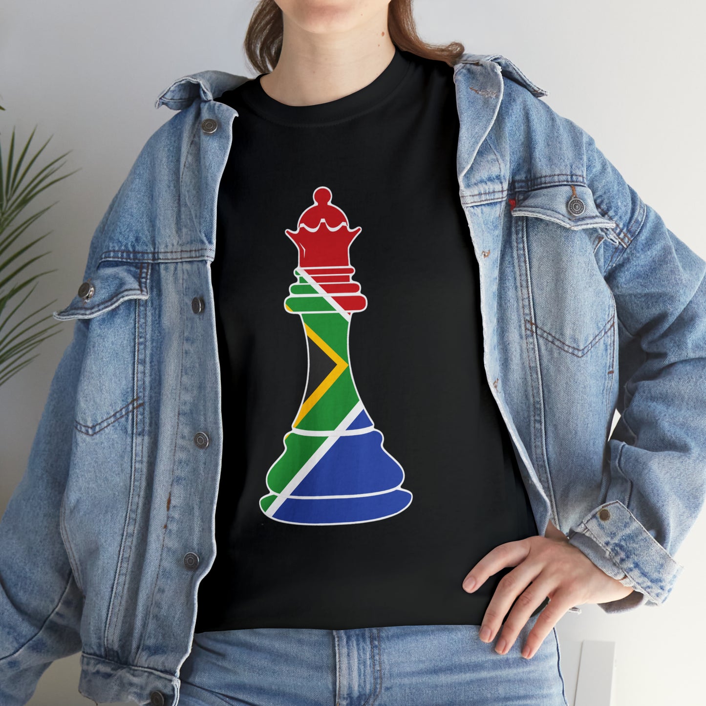 South African Queen Flag Chess Piece SA T-Shirt | Unisex Tee Shirt