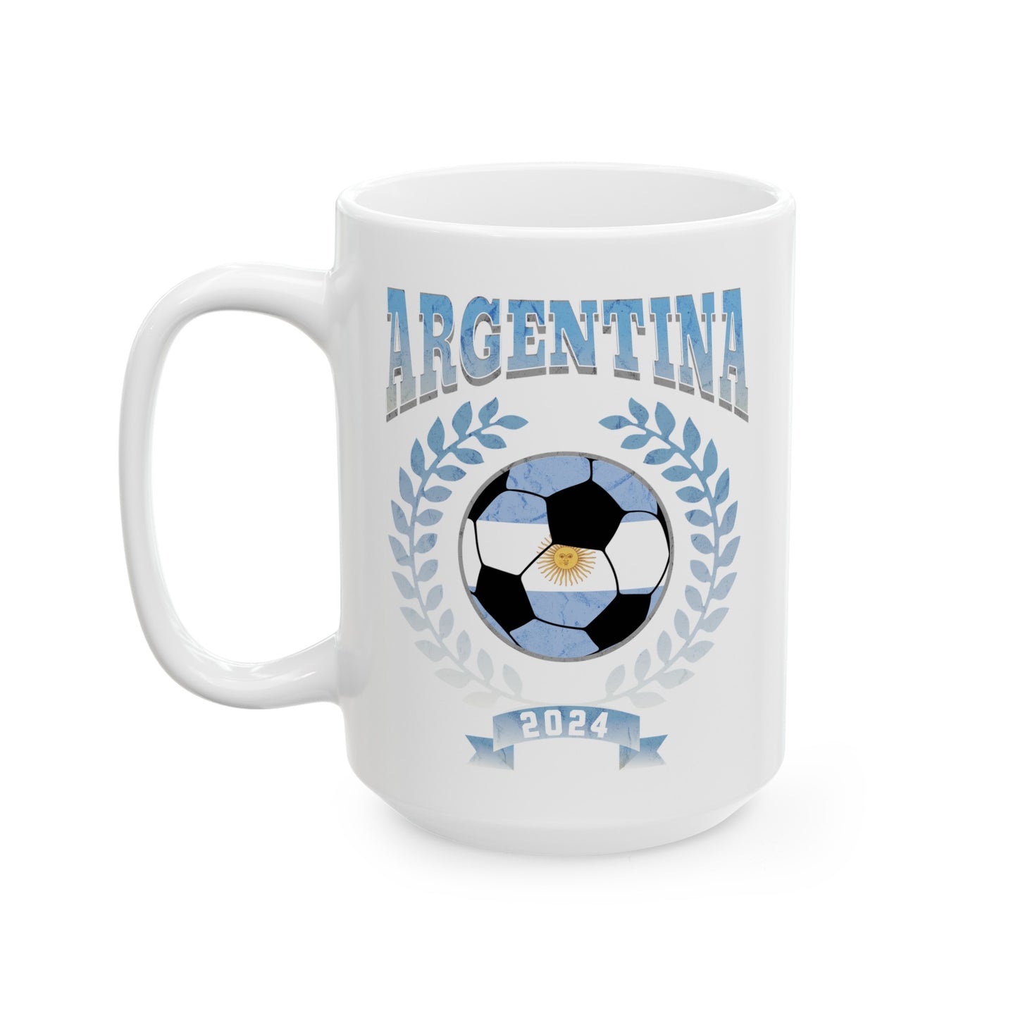 Argentina 2024 Soccer Football Championship Games Argentinian Team Ceramic Mug 11oz, 15oz Cup