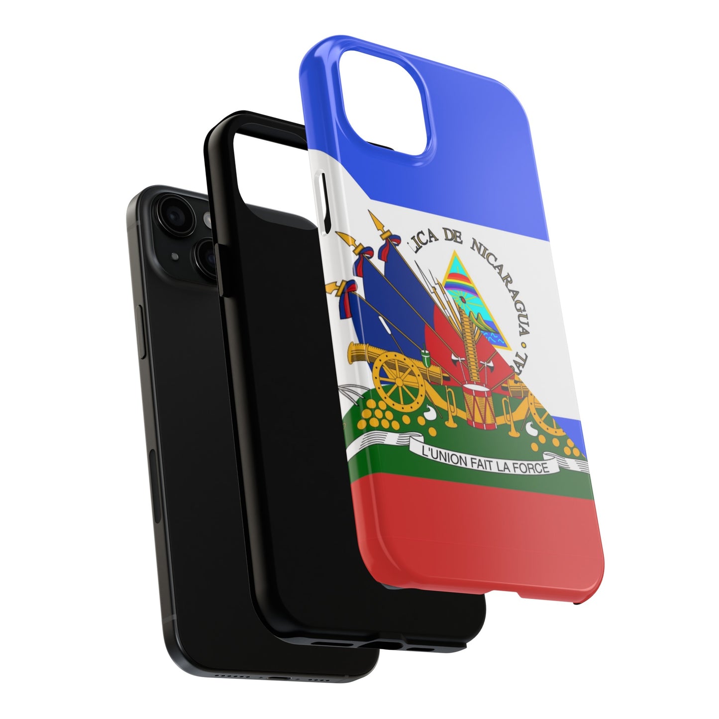 Haiti Nicaragua Flag Haitian Nicaraguan Tough Phone Cases