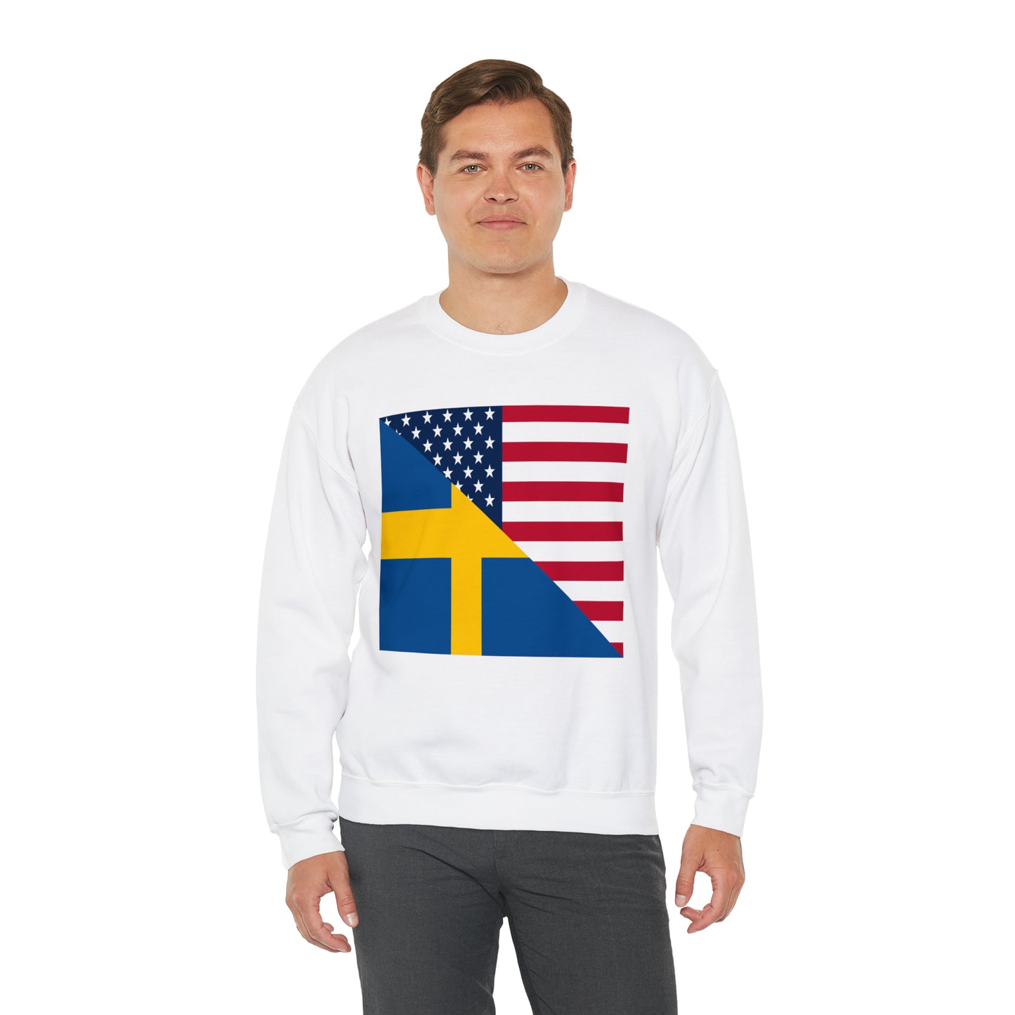 Swedish American Flag Sweden USA Unisex Sweatshirt