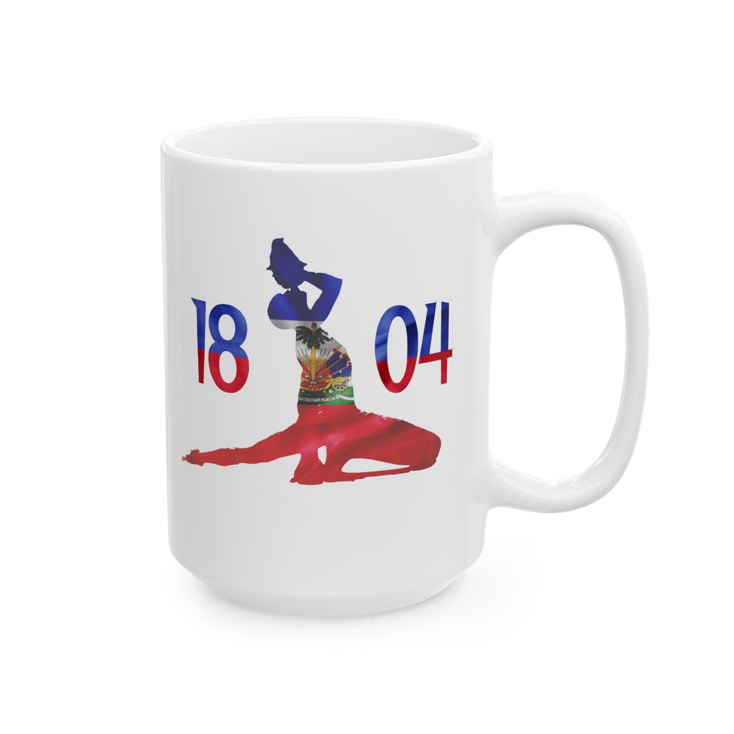 Haitian Flag 1804 Neg Mawon | Haitian Independence Neg Marron Ceramic Mug 11oz, 15oz Cup