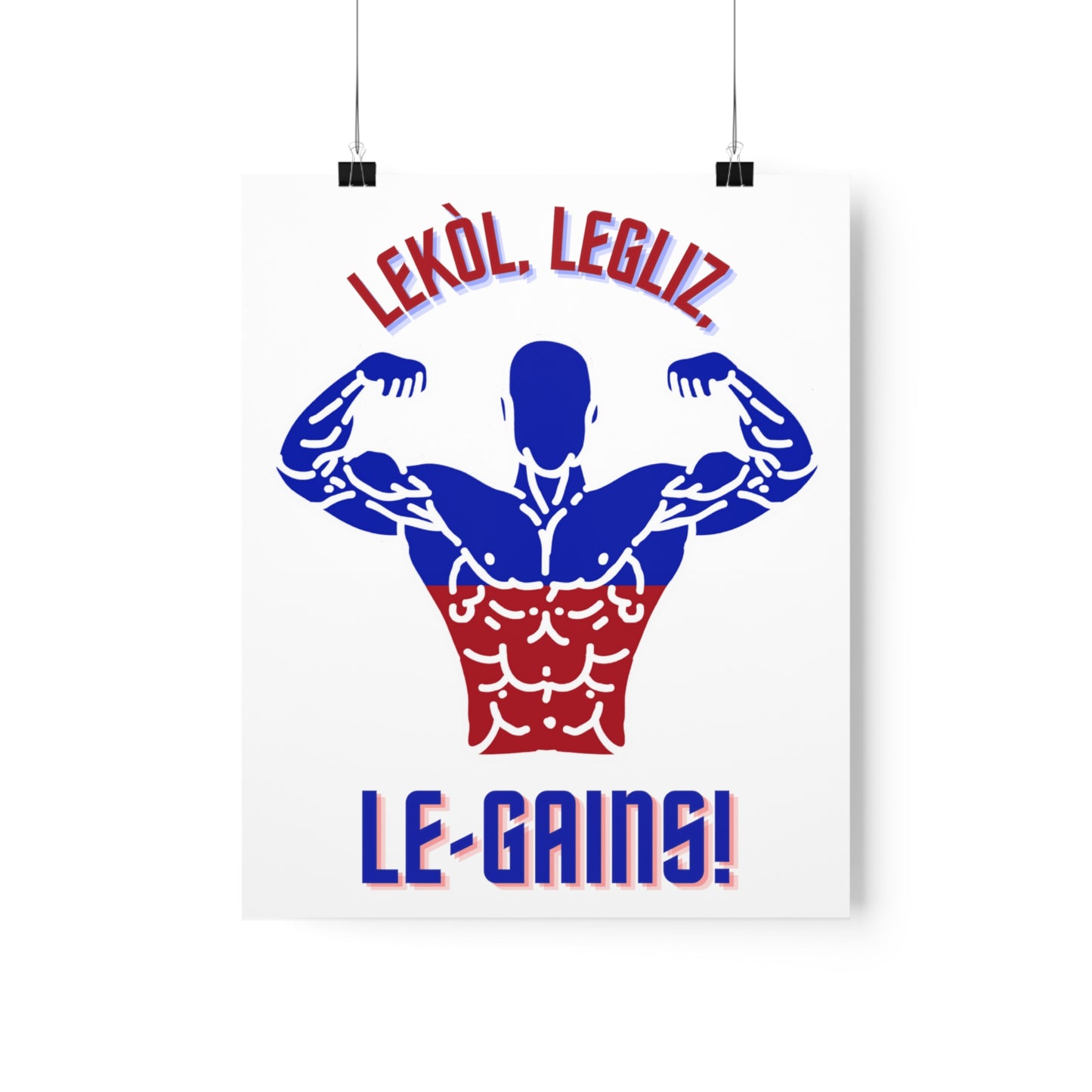 Lekol Legliz LeGainz Premium Matte Poster | Haitian Art