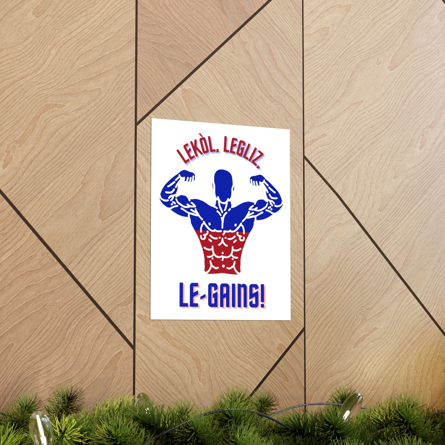 Lekol Legliz LeGainz Premium Matte Poster | Haitian Art