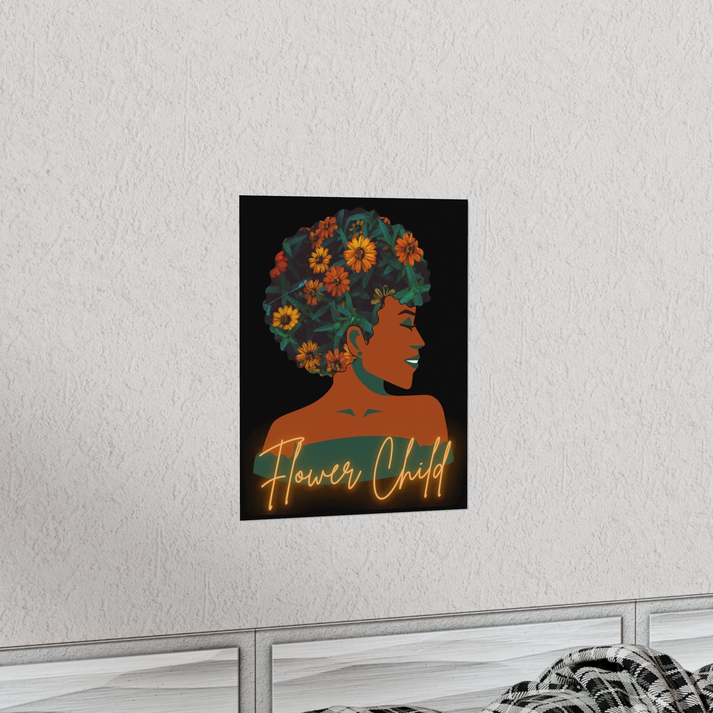 Flower Child |Earth Lady  Premium Matte Poster