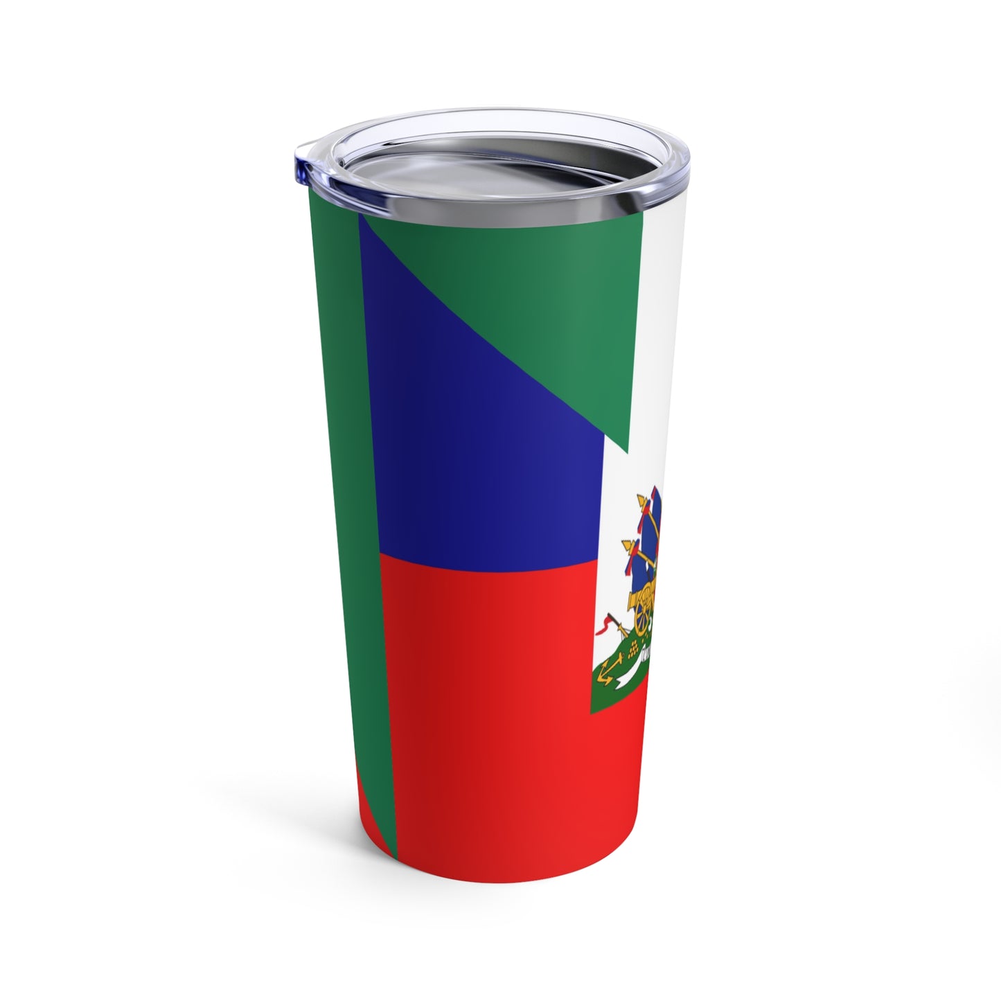 Haitian Nigerian Flag Half Haiti Nigeria Tumbler 20oz Beverage Container