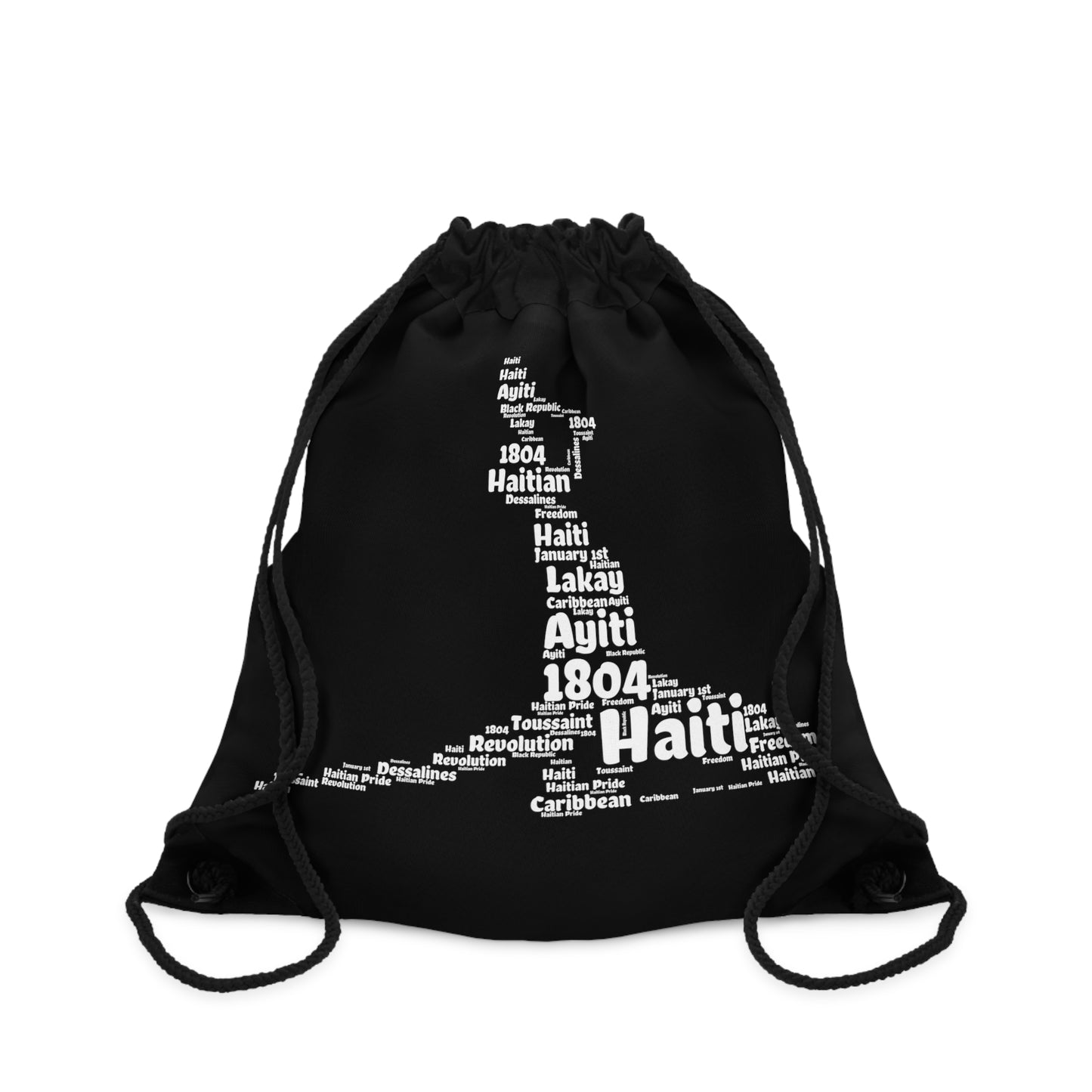 Neg Mawon Shapecloud Haitian Revolution Haiti Drawstring Bag