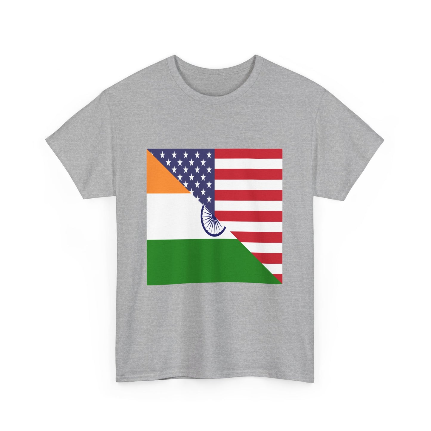 American Asian India Flag Tee Shirt | Unisex Indian USA TShirt