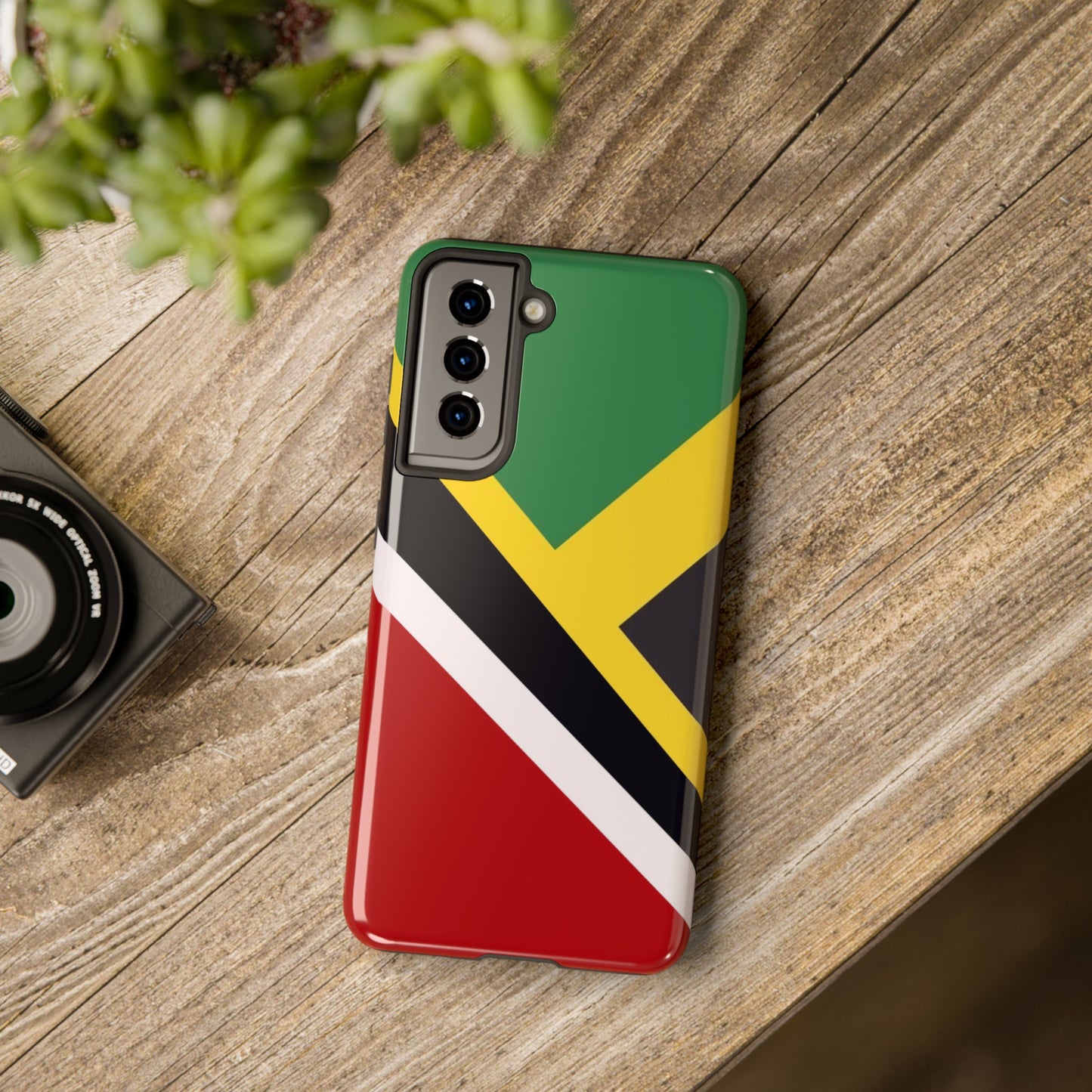 Jamaica Trinidad Flag Jamaican Trini Tough Phone Cases