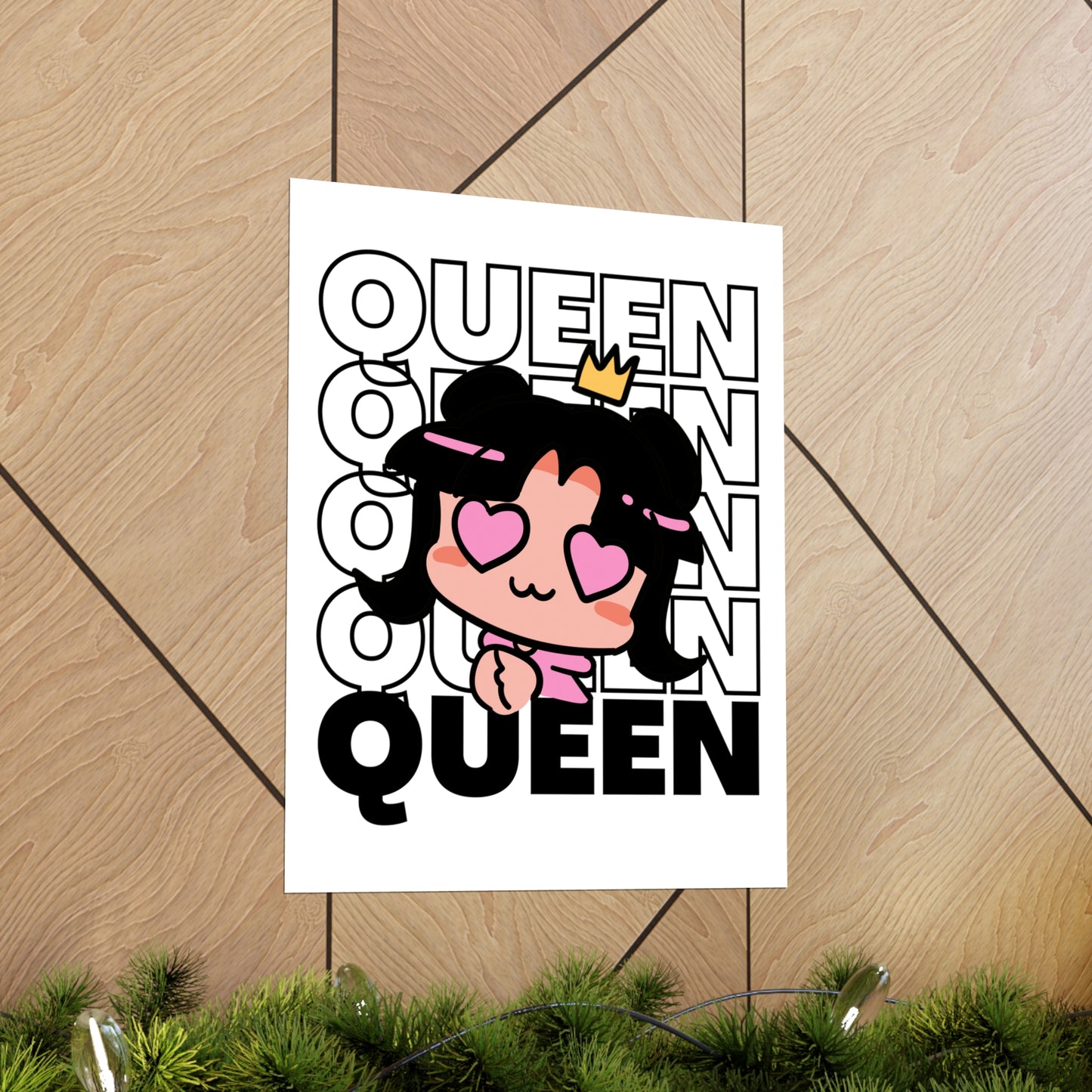 Anime Queen Royalty Crown Premium Matte Poster