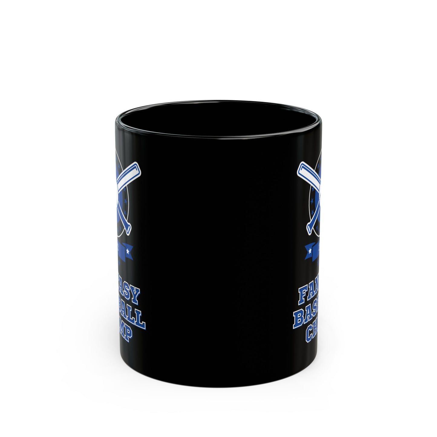 Fantasy Baseball 2023 Champion Fantasy League Champ Black Mug (11oz, 15oz)