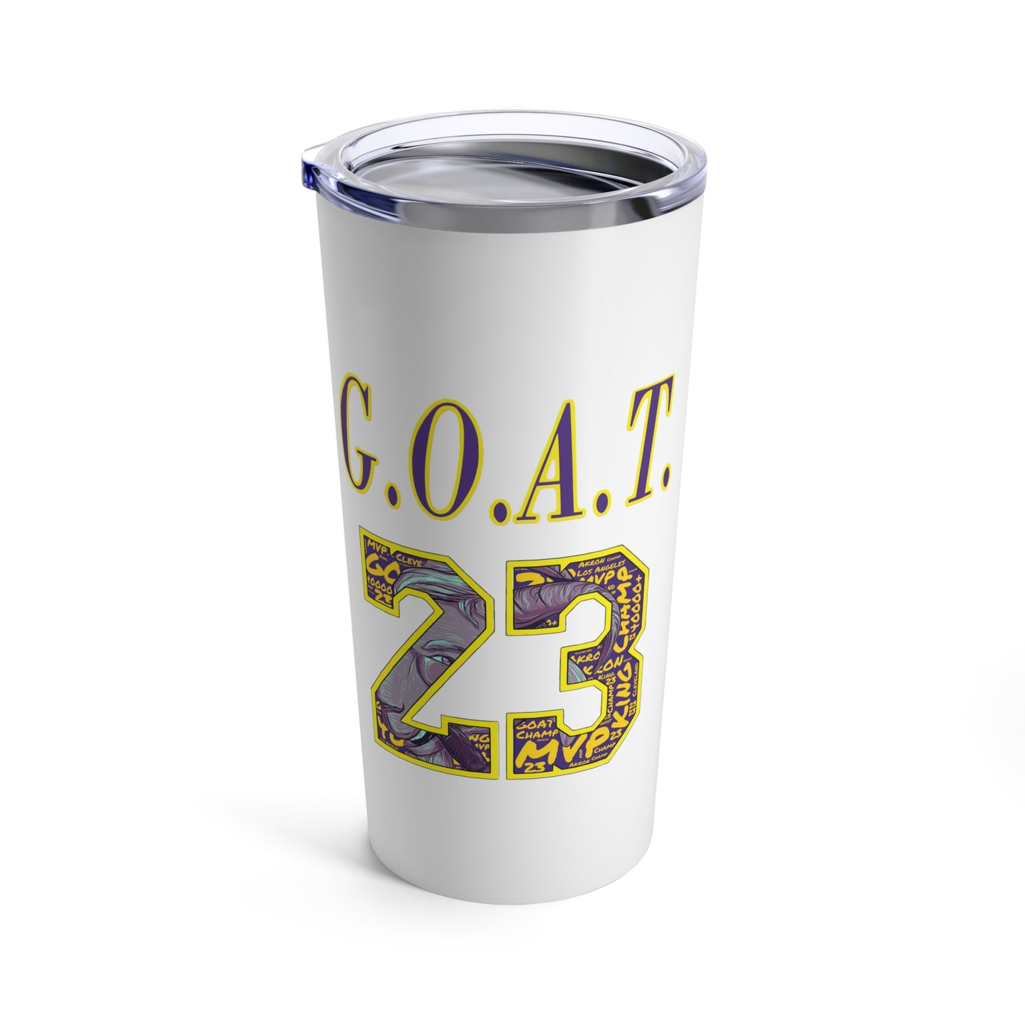 GOAT 23 | Los Angeles Basketball Greatest of All Time Tumbler 20oz