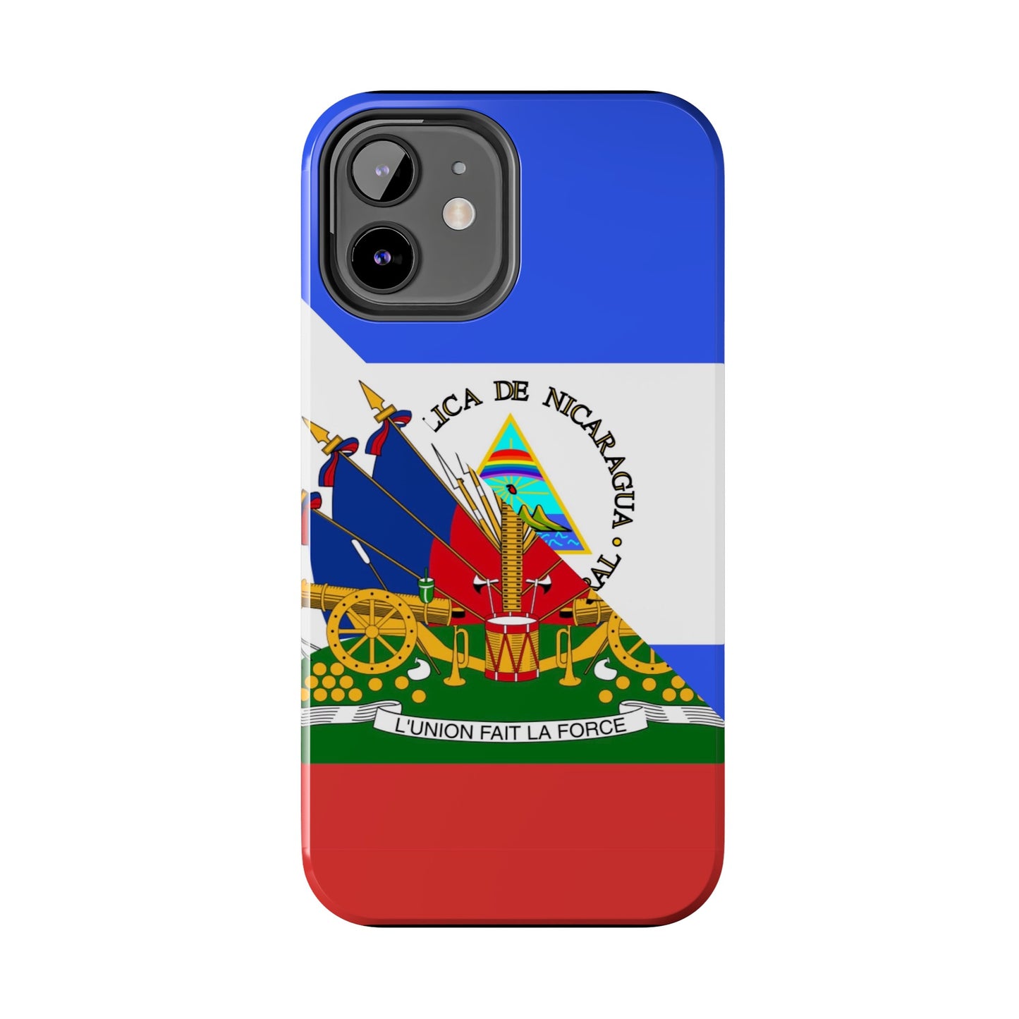 Haiti Nicaragua Flag Haitian Nicaraguan Tough Phone Cases