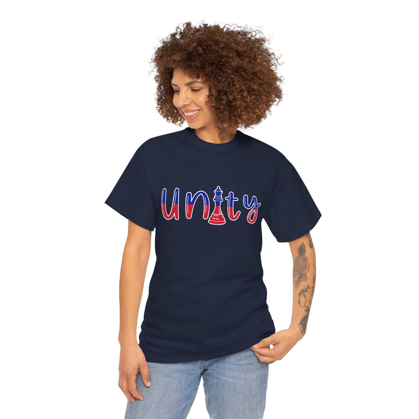 Haiti Unity Queen Chess Piece Tee Shirt | Unisex Haitian Flag T-Shirt