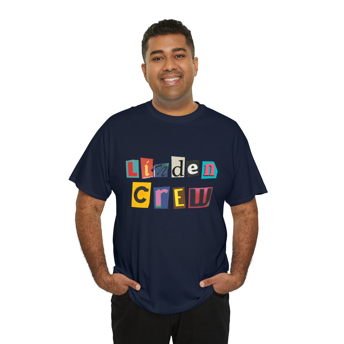 Linden Crew Magazine Letters Tee Shirt