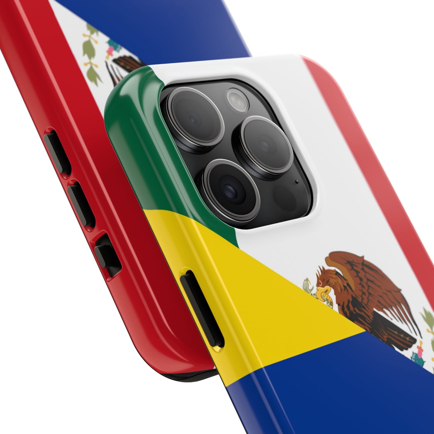 Mexican Colombian Flag Half Mexico Colombia Tough Phone Cases