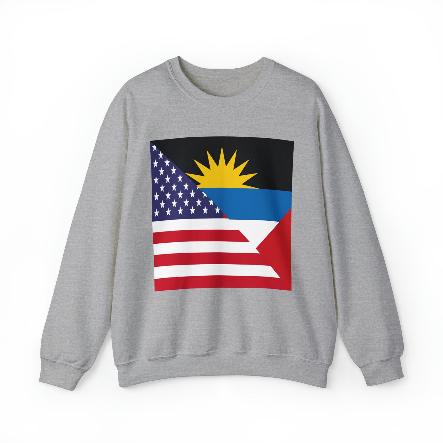 Antigua and Barbuda American Flag Antiguan USA Unisex Sweatshirt